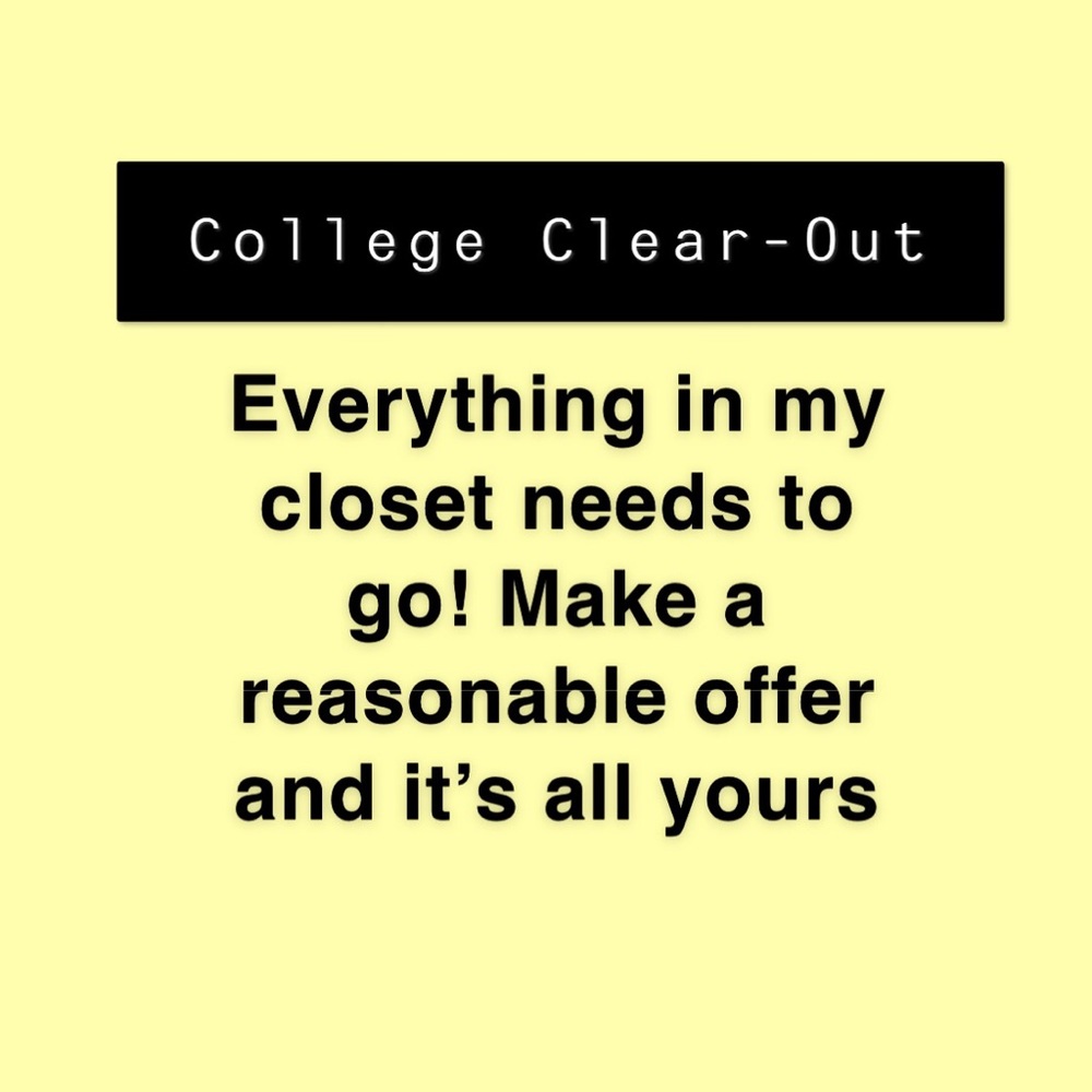 Closet Clear-out
